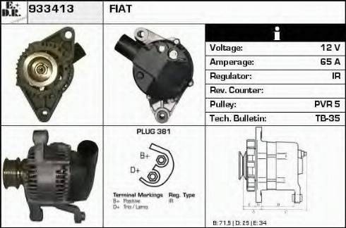 EDR 933413 - Генератор autocars.com.ua