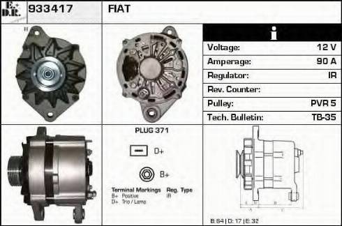 EDR 933417 - Генератор autocars.com.ua