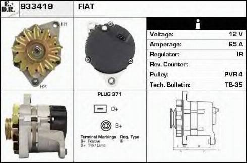 EDR 933419 - Генератор autocars.com.ua