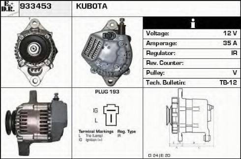 EDR 933453 - Генератор avtokuzovplus.com.ua