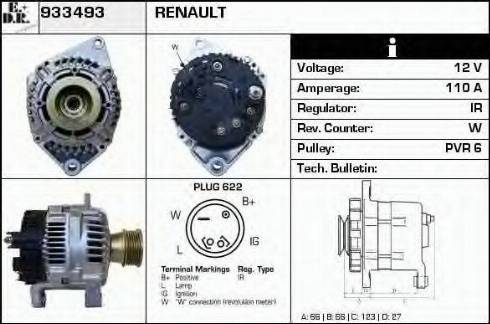 EDR 933493 - Генератор autocars.com.ua