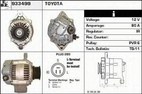 EDR 933499 - Генератор autocars.com.ua