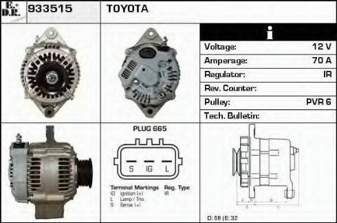 EDR 933515 - Генератор autocars.com.ua