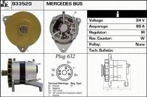 EDR 933520 - Генератор autocars.com.ua