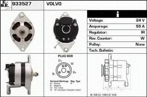 EDR 933527 - Генератор avtokuzovplus.com.ua