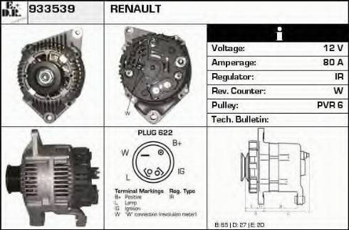 EDR 933539 - Генератор autocars.com.ua