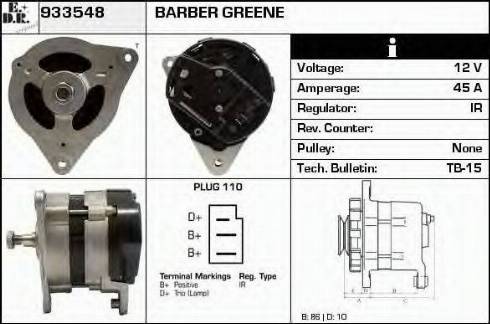 EDR 933548 - Генератор autocars.com.ua