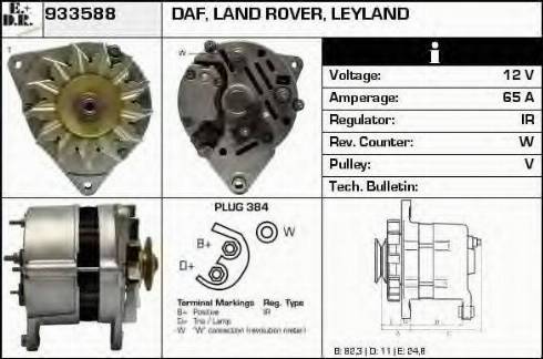 EDR 933588 - Генератор autocars.com.ua