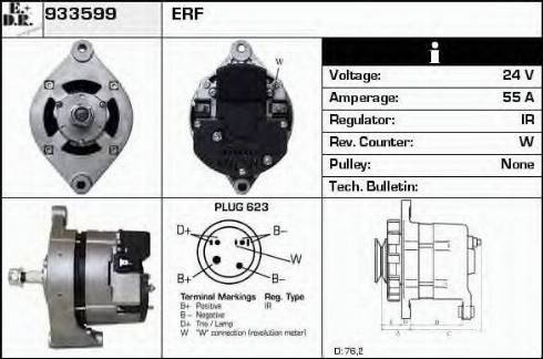 EDR 933599 - Генератор autocars.com.ua