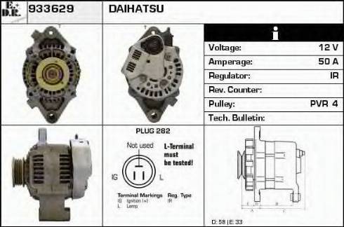 EDR 933629 - Генератор autocars.com.ua