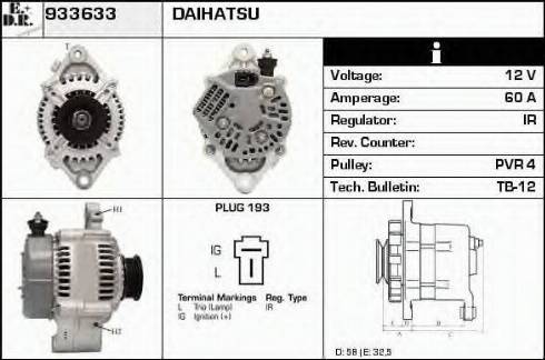 EDR 933633 - Генератор autocars.com.ua