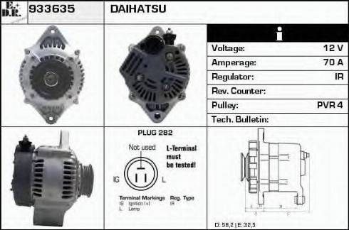 EDR 933635 - Генератор autocars.com.ua