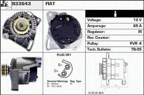 EDR 933643 - Генератор autocars.com.ua