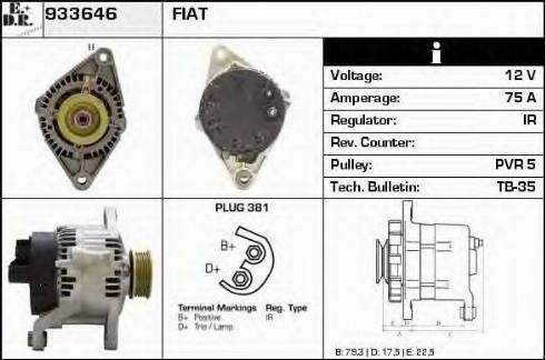 EDR 933646 - Генератор autocars.com.ua