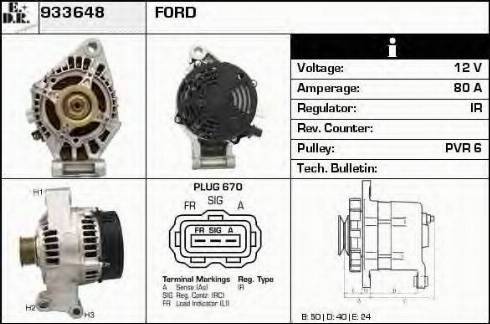 EDR 933648 - Генератор autocars.com.ua