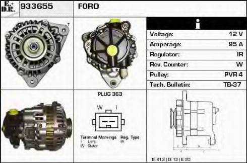 EDR 933655 - Генератор autocars.com.ua