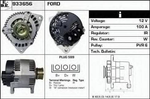 EDR 933656 - Генератор avtokuzovplus.com.ua