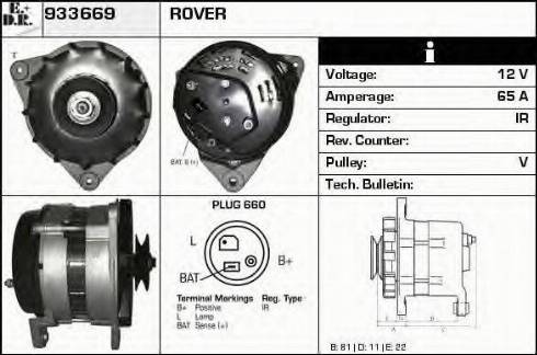 EDR 933669 - Генератор avtokuzovplus.com.ua