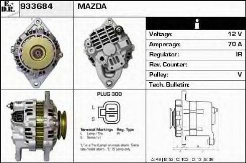 EDR 933684 - Генератор autocars.com.ua