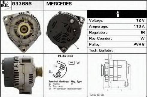 EDR 933686 - Генератор autocars.com.ua