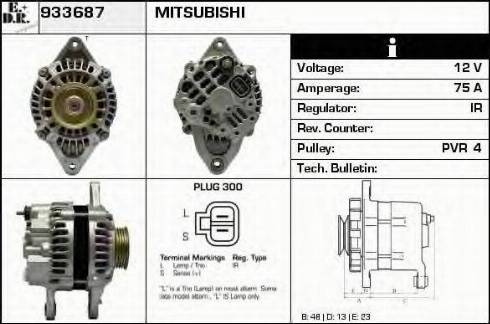 EDR 933687 - Генератор autocars.com.ua