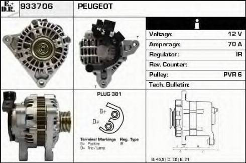 EDR 933706 - Генератор autocars.com.ua