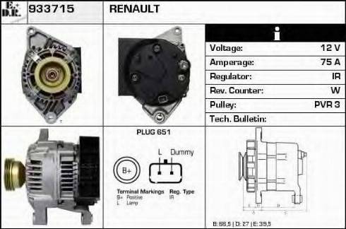 EDR 933715 - Генератор autocars.com.ua