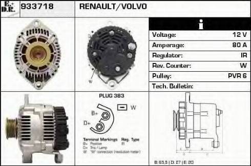 EDR 933718 - Генератор avtokuzovplus.com.ua