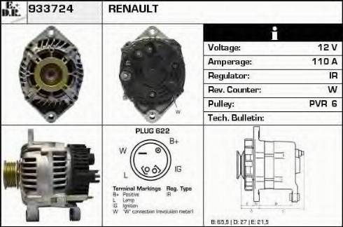 EDR 933724 - Генератор autocars.com.ua