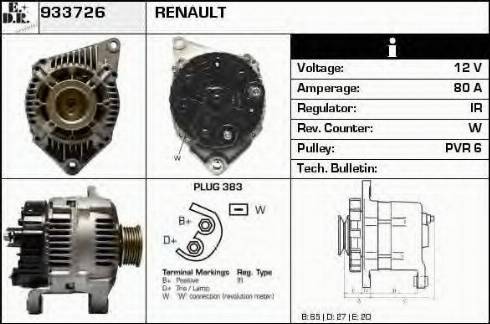 EDR 933726 - Генератор autocars.com.ua