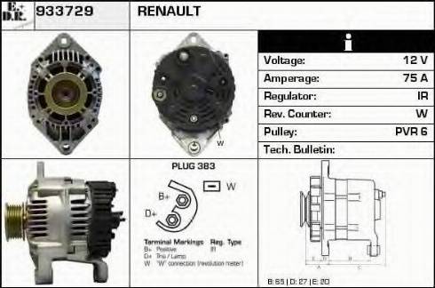 EDR 933729 - Генератор autocars.com.ua