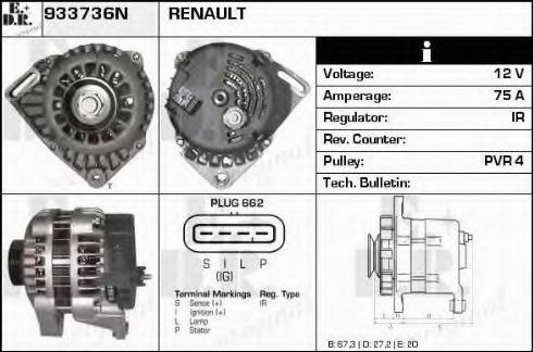 EDR 933736N - Генератор autocars.com.ua