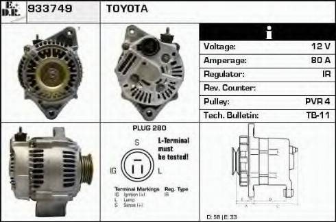 EDR 933749 - Генератор autocars.com.ua