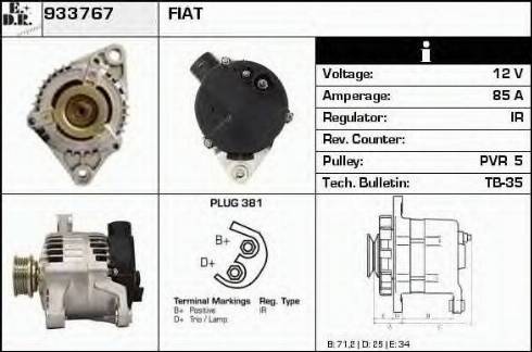 EDR 933767 - Генератор autocars.com.ua