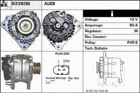 EDR 933806 - Генератор avtokuzovplus.com.ua