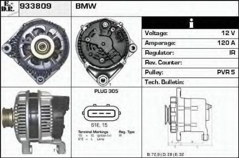 EDR 933809 - Генератор autocars.com.ua