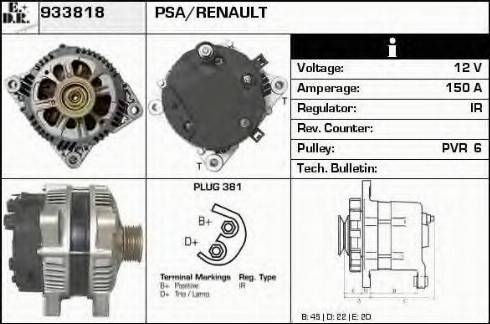 EDR 933818 - Генератор autocars.com.ua