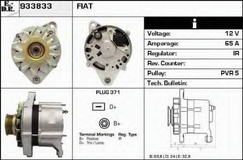 EDR 933833 - Генератор autocars.com.ua