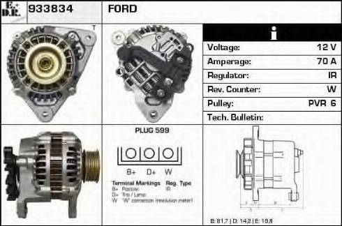 EDR 933834 - Генератор autocars.com.ua