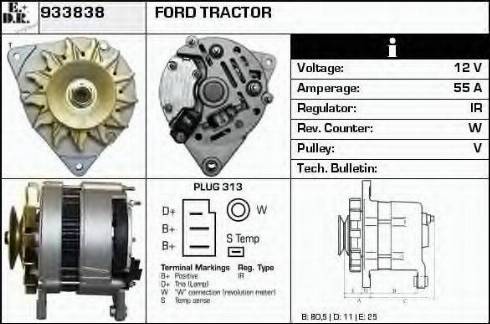 EDR 933838 - Генератор avtokuzovplus.com.ua