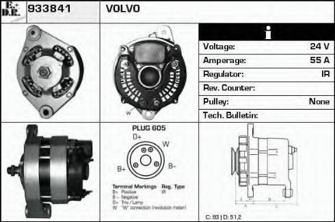 EDR 933841 - Генератор avtokuzovplus.com.ua