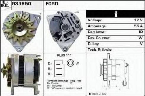 EDR 933850 - Генератор autocars.com.ua