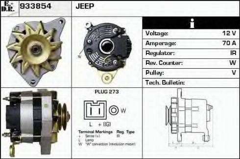 EDR 933854 - Генератор avtokuzovplus.com.ua