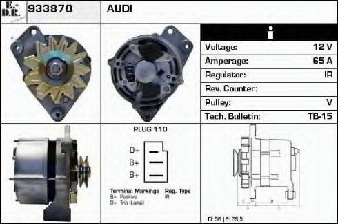 EDR 933870 - Генератор avtokuzovplus.com.ua