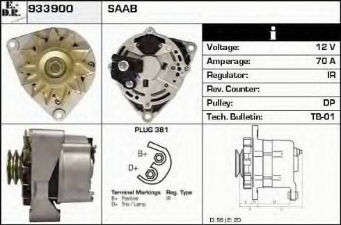 EDR 933900 - Генератор autocars.com.ua