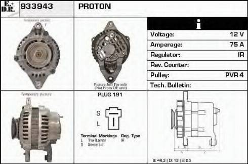 EDR 933943 - Генератор autocars.com.ua