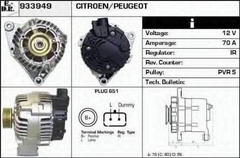 EDR 933949 - Генератор autocars.com.ua