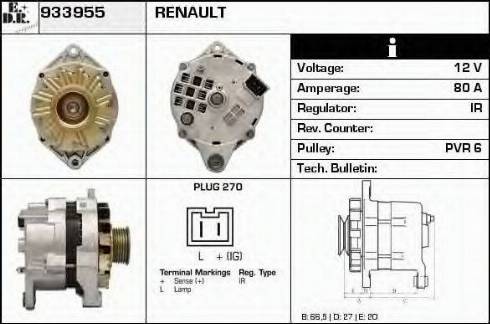 EDR 933955 - Генератор autocars.com.ua