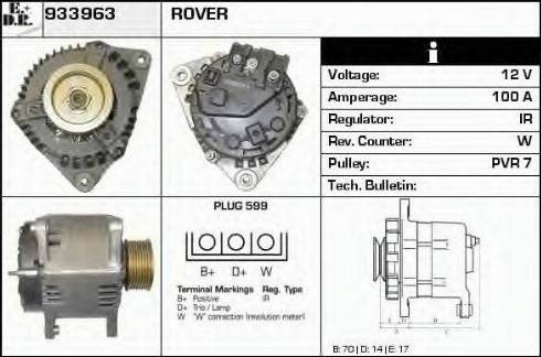 EDR 933963 - Генератор avtokuzovplus.com.ua