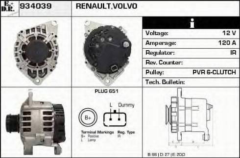 EDR 934039 - Генератор autocars.com.ua